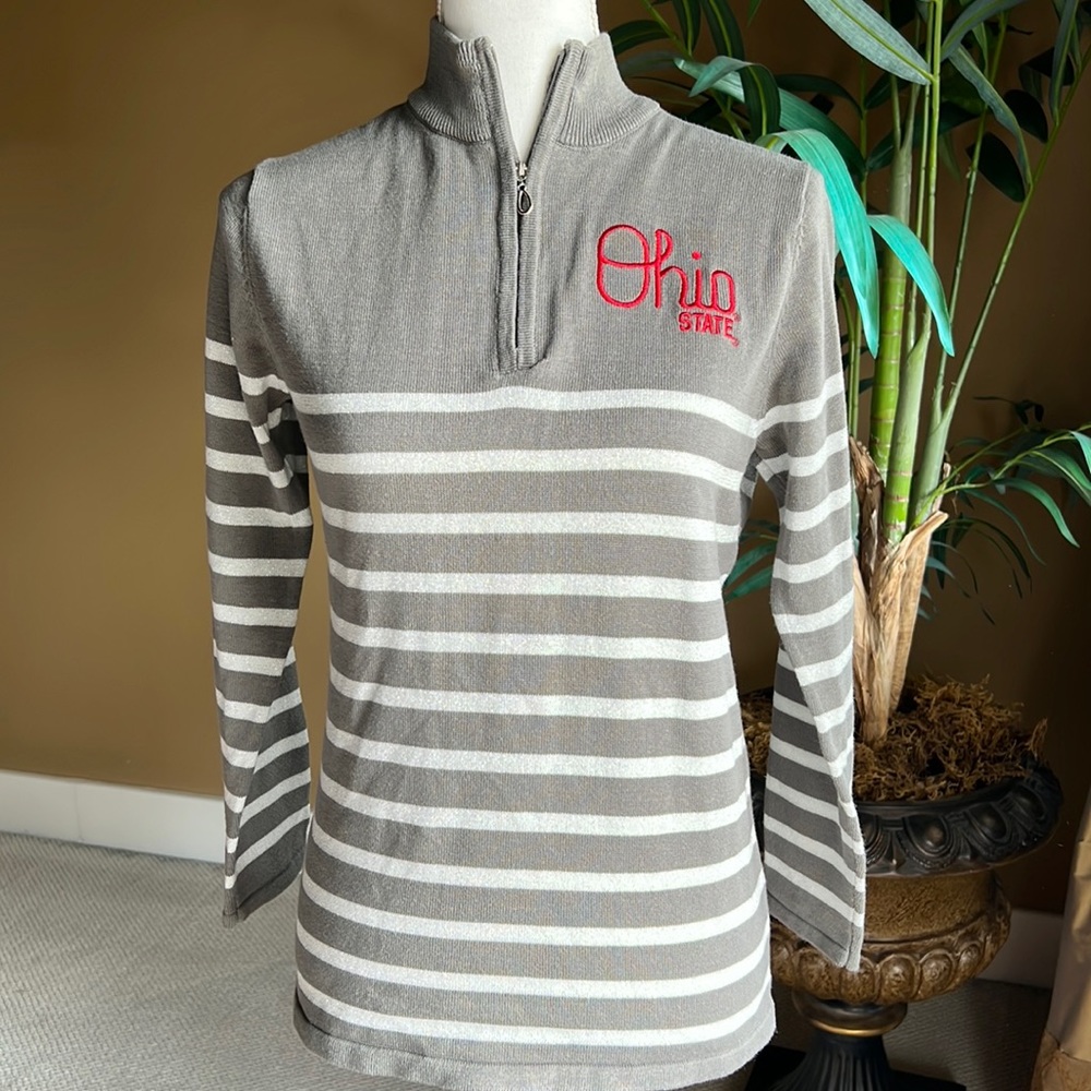 Ohio State Gameday Couture 1/2-Zip Sweater, XS